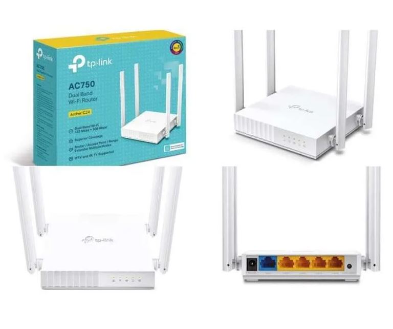 TP LINK ARCHER C24 AC750 DUALBAND WIFI ROUTER